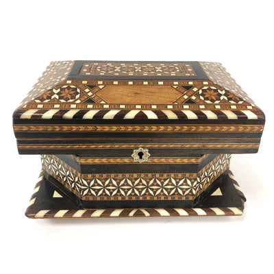 Moroccan Inlaid Wood Jewel Box