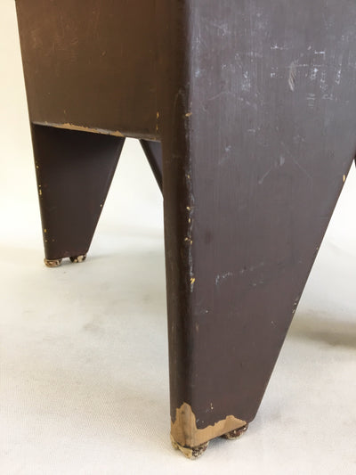 Unique Vtg Handpainted Rustic Wooden Step Stool