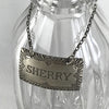 Sterling Sherry Liquor Bottle Tag - Vintage