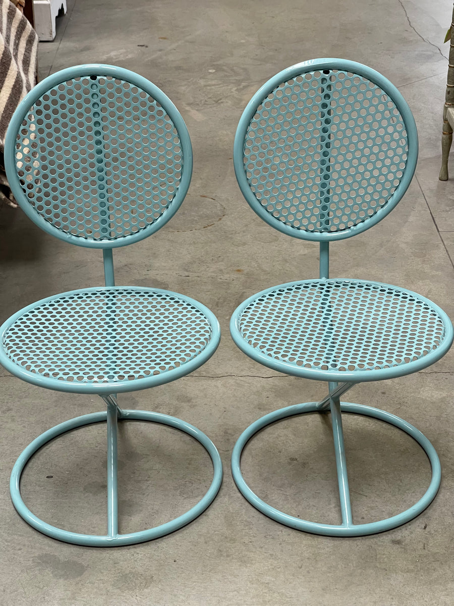 Pair of 1950s Thin Line Modernist Chairs