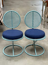 Pair of 1950s Thin Line Modernist Chairs