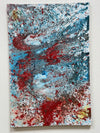 Abstract Oil & Sand Mixed Media Painting by Len Aaron