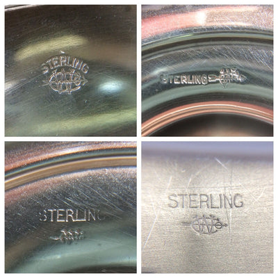 Vintage Tea Set Sterling 925 Webster Co. Silver Pot Sugar Creamer Tray 41.47 OZT