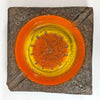 MCM Italian Rosenthal Netter Pottery Ashtray Orange 1058A