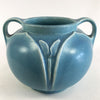 Rare 1919 Large Rookwood Blue Tulip Vase Pot with Handles Art Pottery American