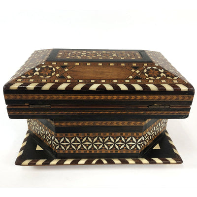 Moroccan Inlaid Wood Jewelry Box