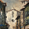 Vintage Oil on Canvas Spanish Village Landscape Signed