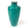Enameled Green Vase