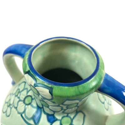 1930s Phoenix Blue & Green Floral Classic Jug by Thomas Forester & Sons #1