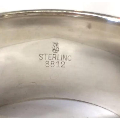 Vintage Sterling Napkin Ring - Hallmark & Monogram