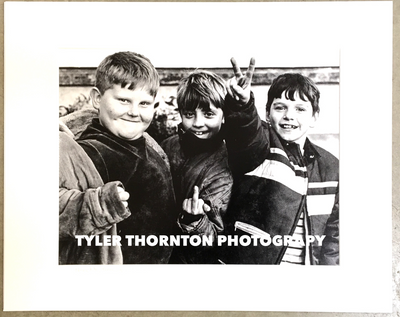 Tyler Thornton Three Kids Three Signs 1965 Detroit Original Photograph The Mart Collective Venice LA CA
