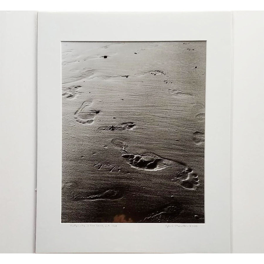 Tyler Thornton "Footprints in the Sand" L.A. 1968 - Original Photograph