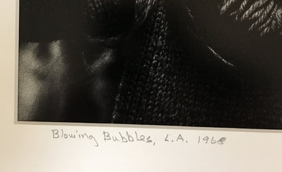 Tyler Thornton "Blowing Bubbles" L.A. 1968 - Original Photograph