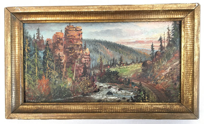 Antique Landscape by Listed Artist Harry Learned